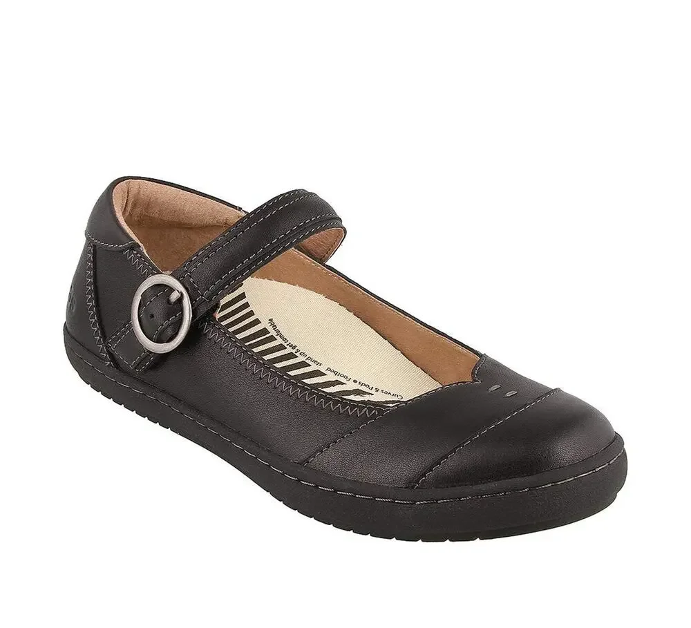 TAOS FOOTWEAR WOMEN'S FORWARD BLACK ON BLACK FLAT 9 (M) US